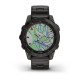 Смарт-годинник Garmin fenix 7 Sapphire Solar карбоново-сірий титановий DLC з титановим вентильованим браслетом