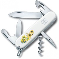 Ніж Victorinox Spartan Ukraine 91мм,12функ,біл ,Квіти