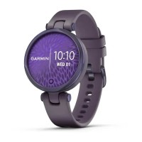 Смарт-годинник Garmin Lily Sport з фіолетовим безелем, насичено-фіолетовим корпусом і силіконовим ремінцем