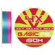 Шнур Select Basic PE Multicolor 150m #0.6/0.10mm 10lb/4.8kg