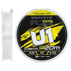 Флюорокарбон Favorite U1 FC 20m #35/0.98mm 116.8lb/52.97kg