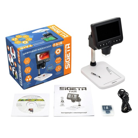 Цифровий мікроскоп SIGETA Fair 10x-800x