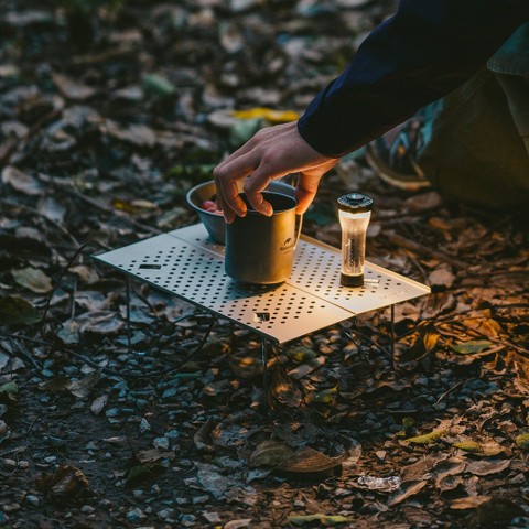 Складаний стіл Naturehike CNK2450JJ024, 31х21 см, алюміній, чорний