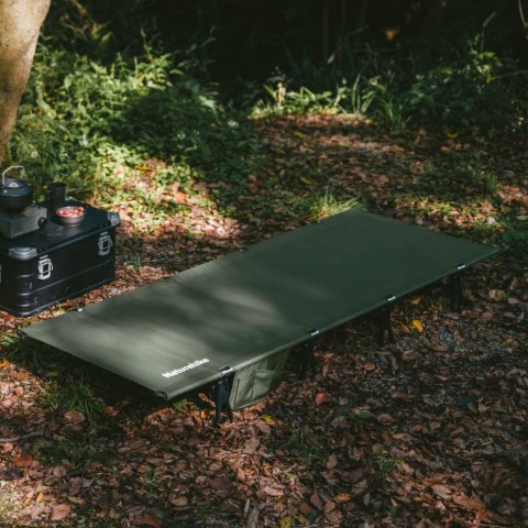 Ліжко складане Naturehike XJC08 CNK2550WS020, поліестер, алюміній, чорний