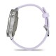 Смарт-часы Garmin Venu 4 (41 мм) серебристый с силиконовым ремешком барвинкового цвета