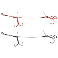 Оснастка Savage Gear Carbon49 Double Stinger #1 10.5cm 16kg (2 шт/уп.)