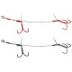 Оснастка Savage Gear Carbon49 Double Stinger #1 10.5cm 16kg (2 шт/уп.)
