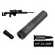 2в1 розбірний пбс+дгк AFTactical S56M28, .300 Win Mag, 5/8x24 UNEF