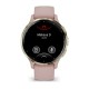 Смарт-часы Garmin Venu 3s припыленно-розовые с золотистым стальным безелем и силиконовым ремешком