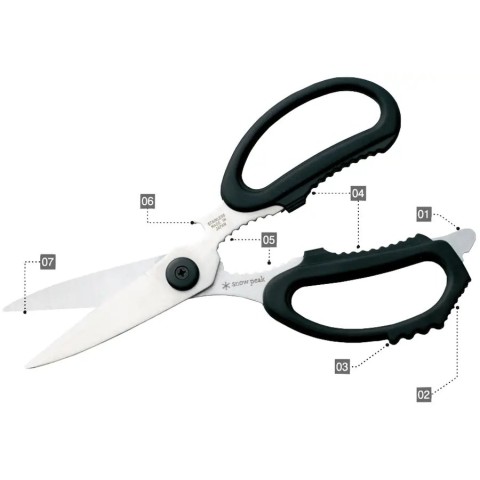 Набір Snow Peak GK-100 Kitchen Scissors Set ножиці  ніж