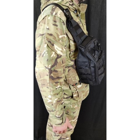 Тактическая сумка на плече BLACK