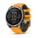 Смарт-годинник Garmin fenix 8 AMOLED (47 мм) Sapphire титан помаранчевий/графіт