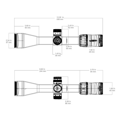 Приціл оптичний Vector Optics Taurus 2-16x50 (30 мм) illum. SFP HD