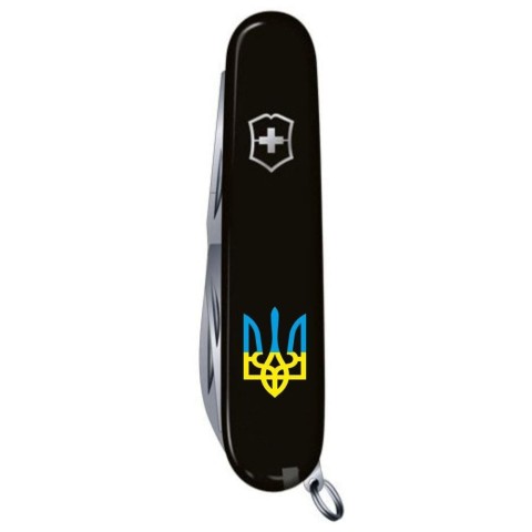 SPARTAN UKRAINE  91мм/12функ/черн /штоп /Трезубец син-желт.