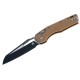 Нож Microtech MSI SE, fluted black, G10, tan
