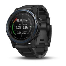 Смарт-годинник Garmin Descent Mk1 карбоново-сірий з титановим DLC ремінцем