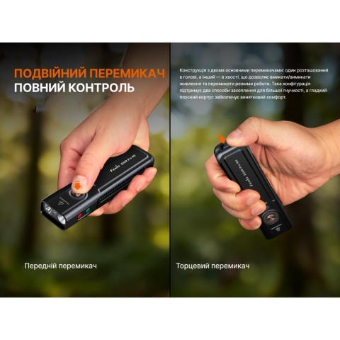 Ліхтар Fenix E06R PRO RG, помаранчевий