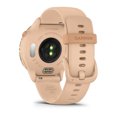Фітнес годинник Garmin Vivoactive 6 Metallic Pink Dawn із силіконовим ремінцем 010-02985-03