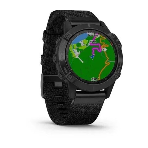 Смарт-годинник Garmin fenix 6 Pro Sapphire з чорним нейлоновим ремінцем