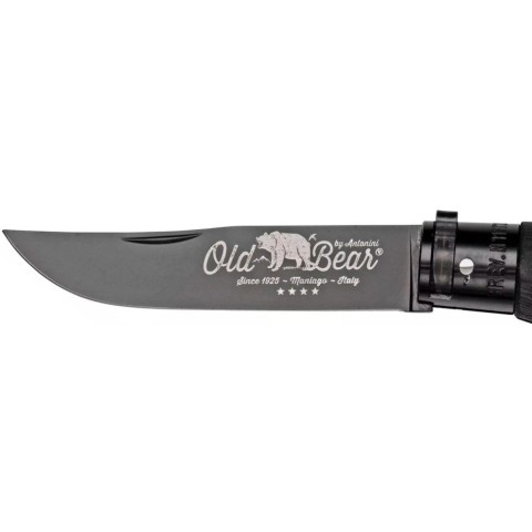 Ніж Old Bear Total Black XL, 1.4060 steel, wood handle,, black
