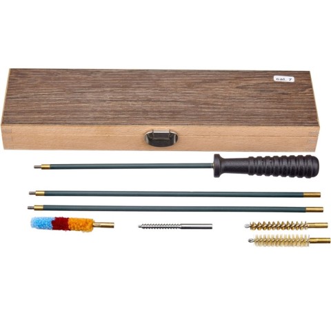 Набір для чищення MEGAline 7к. Дерев. короб. Сталь в обплетенні