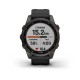 Смарт-годинник Garmin fenix 7S Sapphire Solar карбоново-сірий титановий DLC з чорним ремінцем