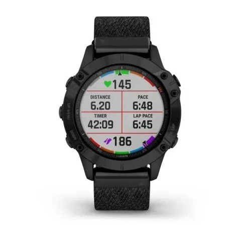 Смарт-годинник Garmin fenix 6 Pro Sapphire з чорним нейлоновим ремінцем