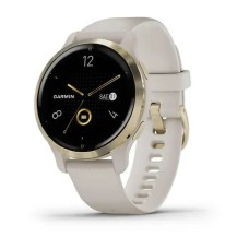 Смарт-годинник Garmin Venu 2S світло-пісочний із золотистим безелем