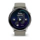 Смарт-часы Garmin Venu 4 (45 мм) серебристый с серебристо-серым силиконовым ремешком