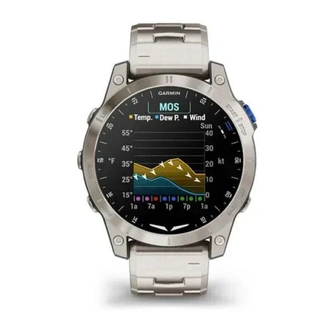 Смарт-часы Garmin D2 Mach 1 с титановым браслетом
