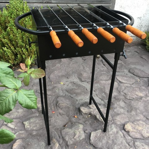Універсальний Мангал зі знімними ніжками на 6 шампурів 3мм