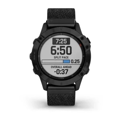 Смарт-годинник Garmin fenix 6 Pro Sapphire з чорним нейлоновим ремінцем