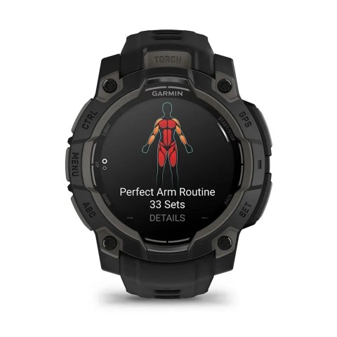 Смарт-годинник Garmin Instinct 3 (45 мм) AMOLED чорний