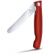 Кухонний ніж Victorinox SwissClassic Foldable Paring лезо 11см хвил. з черв. ручкою (блістер)