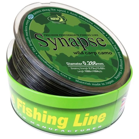 Волосінь Katran Synapse Wild Carp Camo 1000m (dark camo) 0.286mm 12.62lb
