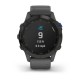 Смарт-часы Garmin fenix 6 Pro Solar Edition черные с серым ремешком