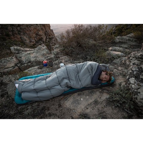 Спальний мішок з капюшоном Naturehike M300 NH20MSD02, зелений, правий