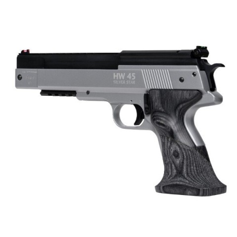 Пневматический пистолет HW 45 Silver Star  кал. 4,5