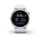 Смарт-годинник Garmin fenix 7S сріблястий з ремінцем кольору білого каменю