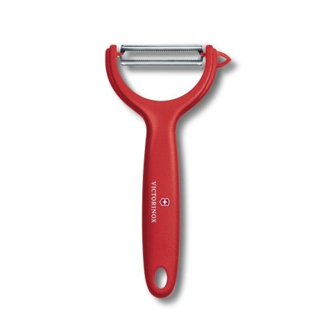 Овочечистка Victorinox для томатів і ківі, серрейторна РК, червона