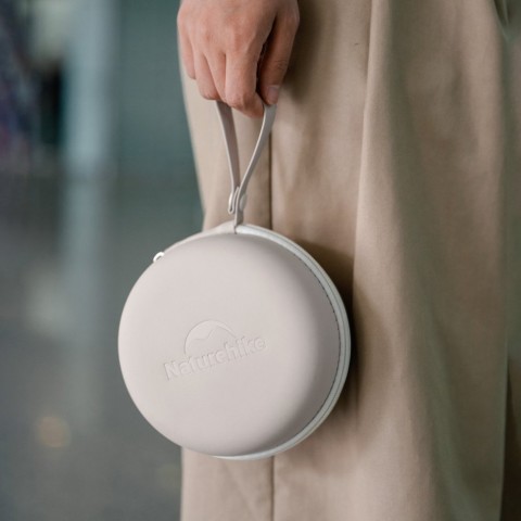 Подушка бавовняна для шиї, з пам'яттю Naturehike CNK2450WS019, бежева