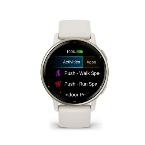 Смарт-годинник Garmin vivoactive 5 айворі з кремово-золотистим безелем