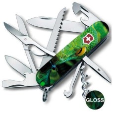 Нож Victorinox Swiss Army Huntsman Zodiac Зеленая деревянная змея