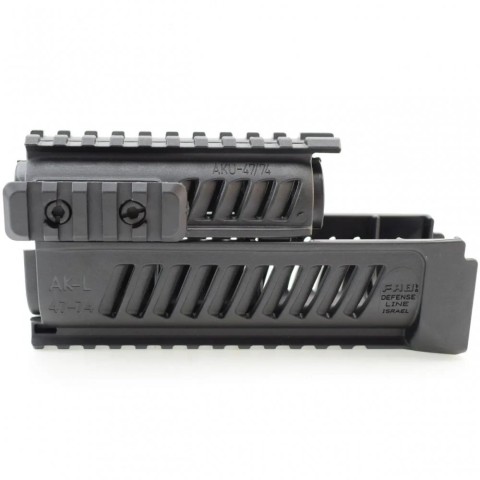 AKL47B Цівка тактична FAB для AK 47/74, 4 планки, чорна