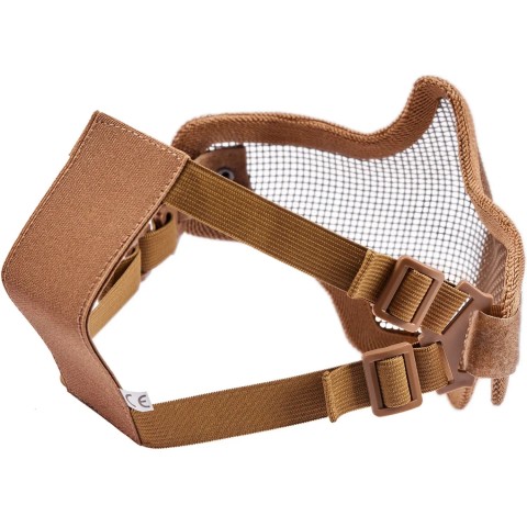 Маска для страйкбола ASG метал, нижняя половина tan