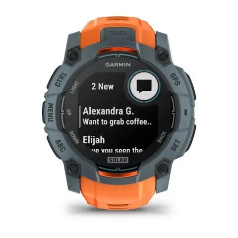 Смарт-годинник Garmin Instinct 3 (50 мм) Solar сутінковий/сонячний