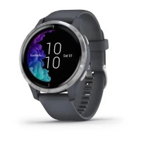 Смарт-годинник Garmin Venu синій граніт зі сріблястим безелем