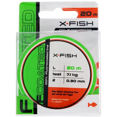 Флюорокарбон X-Fish FCoated 20m 0.30mm 7.1kg