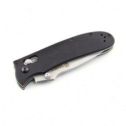 Ніж складаний туристичний Ganzo G704 ( 8.6 см) 440С / G10 чорний