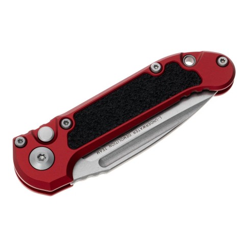 Нож Microtech L.U.D.T. S/E Gen III,  stonewash клинок, красная рукоять